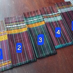 ผ้าขาวม้า ไหมแท้ ยกขิดไหมลายช้าง ขนาด 65X200ซม. เลือกหมายเลข รหัส R4E-NY-1006682