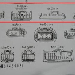 หนังสือ วงจรไฟฟ้า (wiring diagram) เรือนไมล์ของ Toyota Crown รุ่นปี 1999