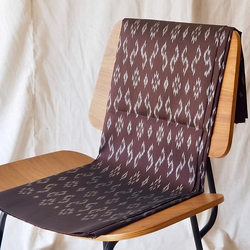 ซิ่น ผ้าไหมมัดหมี่ ไหมบ้าน ขนาด 1x2หลา พื้นสีน้ำตาล รหัส CISP-CT-0612684