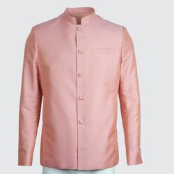 เสื้อสูทพระราชทาน แขนยาว ไหมสีพื้นเนื้อยกดอก | ตัดเย็บตามรูปร่าง | เลือกสีผ้า ส่งไซส์ได้