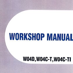 คู่มือซ่อมกลไกเครื่องยนต์ HINO WO4D,WO4T-E,WO4TC-TI (ENG)