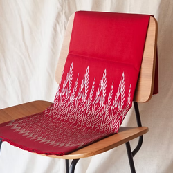 ซิ่น ผ้าไหมมัดหมี่ ไหมแท้ สีแดง เลือกตามขนาด รหัส CISP-CT-103210