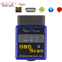 Vgate Scanner Mini ELM327 Bluetooth V1.5 OBD2 Car Diagnostic Scanner For Android ELM 327 V 1.5 OBDII OBD 2 Auto Diagnostic Tool