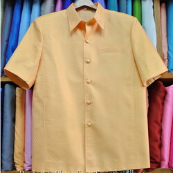 เสื้อซาฟารี คอปก ลูกแก้ว ทรง DT-044