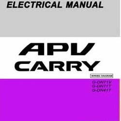 SUZUKI CARRY APV (2004-10~) หนังสือวงจรไฟฟ้า G15A G16A WIRING DIAGRAM SUZUKI CARRY APV (2004-10~)