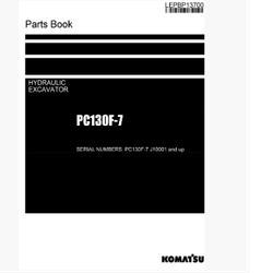หนังสือ Parts Catalog Komatsu PC130F-7 J10001 & up (อังกฤษ)