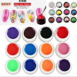 เจลเพ้นท์เล็บ ครีมเจลญี่ปุ่น เจลไล่สี 12สี/set