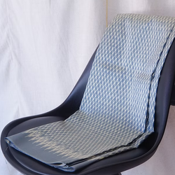 ซิ่น ผ้าไหมมัดหมี่ ไหมบ้าน ขนาด 1x2หลา พื้นสีฟ้าเทา รหัส CISP-CT-102540