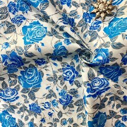 ผ้าไหมพิมพ์ลาย เนื้อหยาบ (ราคาต่อหลา) สีคละสี รหัส A4-AA-01086721