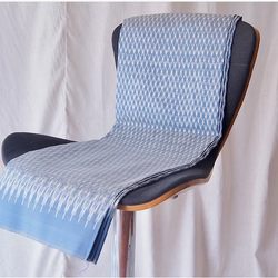 ซิ่น ผ้าไหมมัดหมี่ ไหมบ้าน ขนาด 1x2หลา พื้นสีฟ้า รหัส CISP-CT-0613682