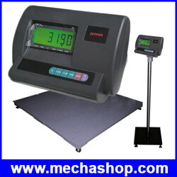 เครื่องชั่งน้ำหนักดิจิตอลแบบวางพื้น 1000kg/100g, 2000kg/200g, 3000kg/500g มีแผ่นเหล็กใต้ Loadcell ป้องกันหนูเข้าไปในแท่น รุ่น A12-FW ยี่ห้อ ZEPPER (จีน)