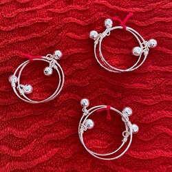 เครื่องประดับเงินแท้ กำไลข้อเท้าเด็กเงินแท้