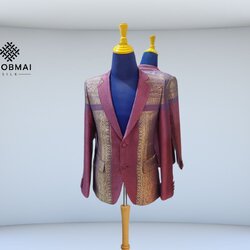 แบบตัด สูทสากลชาย ผ้าไหม (ไม่รวมผ้า) chobmai x ARW รหัส CUT-ARW-03216711