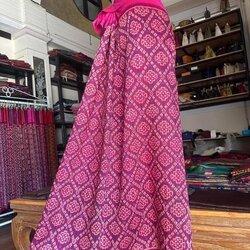 ซิ่น พระตะบอง ไหมบ้านสาวมือ สีธรรมชาติ ขนาด 115x160ซม สีม่วงอมชมพู รหัส N9-SIL-A7