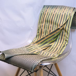 ซิ่น ผ้าไหมมัดหมี่ ผ้าไหมพื้นเมือง สีเขียวเทา เลือกตามขนาด รหัส CISP-CT-100462