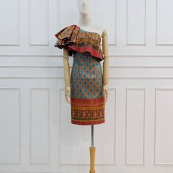 สั่งตัดชุดสตรี ชุดแซกปิดเข่า รหัส CUT-ST1213652