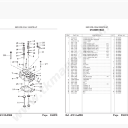 หนังสือ Komatsu Parts Catalog เครื่องยนต์ D85ESS-2 SN : J11264 & UP และเครื่องยนต์ S6D125E-2 SN : 1002678 & UP (อังกฤษ)