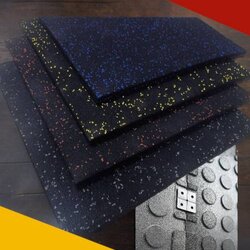 แผ่นยางปูพื้นฟิตเนส ความหนา 25 mm มิกซ์สีEPDM 900บาท