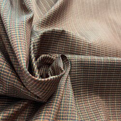 ผ้าไหมมัดหมี่ ไหมแท้ ลายอันลูยซีม สีน้ำตาล ตัดขายเป็นเมตร รหัส CISP-119-11076810