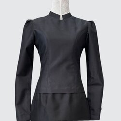 เสื้อแขนยาว ตัดเย็บจากไหมสีพื้น เนื้อเรียบ ไหมแท้ 100% | ตัดเย็บตามรูปร่าง | เลือกผ้า ส่งไซส์ได้