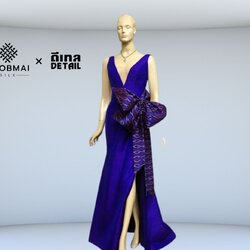 แบบตัดชุด เดรสผ้าไหม (ไม่รวมผ้า) chobmai x Detail รหัส CUT-DT-03306643