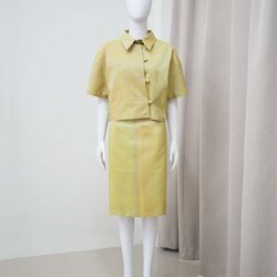 แบบตัดชุด แยกชิ้น เสื้อ+กระโปรง ผ้าไหม (ไม่รวมผ้า) chobmai x JHN รหัส CUT-51-072167