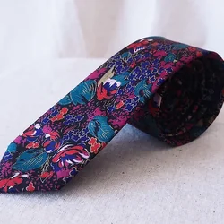 เนคไทผ้าไหมพิมพ์ลาย ขนาดกว้าง 2.5นิ้ว สีดำ NB-CT-102520