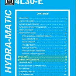 CD คู่มือซ่อมเกียร์ รถยนต์ ISUZU AMIGOS ปี 99 และเกียร์รุ่น AW30-80LE , 4L30-E (EN)