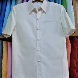 เสื้อซาฟารี คอปก ลูกแก้ว ทรง DT-048