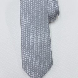 เนคไทผ้าไหมยกดอก ขนาดกว้าง 3.0นิ้ว สีเทาควันบุหรี่ รหัส NC-ST-NC-260