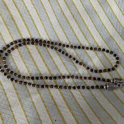 เครื่องประดับเงินแท้ สร้อยห้อยพระหินตาเสือ