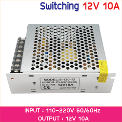 สวิทช์ชิ่งจ่ายไฟ 12V 10A 120W Switching Power Supply สวิตชิ่งเพาเวอร์ซัพพลาย