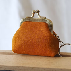 กระเป๋าสตางค์ ใส่เหรียญ ขนาด 7x7x2.5cm. สีส้ม GL-CT-103470