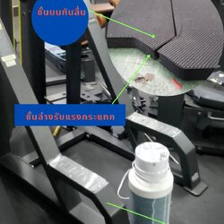 พื้นยางฟิตเนส แบบจิ๊กซอว์ Jigsaw fitness rubber flooring หนา8mm ราคา650บาท ตรม