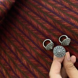 เครื่องประดับเงินแท้ แหวนเงินเเท้ตะเกาลายดอกตั้งโอ๋