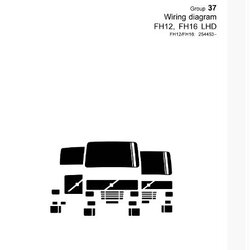 วงจรไฟฟ้า Wiring diagram Trucks Group 37 FH12, FH16 LHD (วงจรไฟฟ้า วงจรไฮดรอลิกส์)