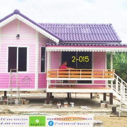 2-015 บ้านน็อคดาวน์ ทรงจั่วมุกซ้อน