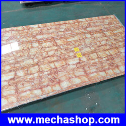 UV Marble Board แผ่นลายหินอ่อน ไม้เทียม แผ่นหินเทียม หินวีเนียร์ ตกแต่งบ้าน ตกแต่งผนัง รุ่น KL8041 Size: W1220mm * L2440mm* 2.5mm Material: Pvc Resin & Calcium Powder