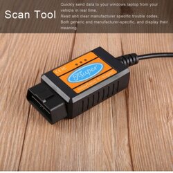 เครื่องอ่านรหัสผ่าน OBD II F-super เครื่องมือสแกน USB สำหรับฟอร์ดเบนซิน% 26amp; สำหรับรถยนต์ดีเซล