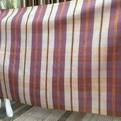 ผ้าไหมโสร่ง ทอยกดอก 6ตะกอ สีม่วงพาสเทล รหัส R1B-PK-1121681