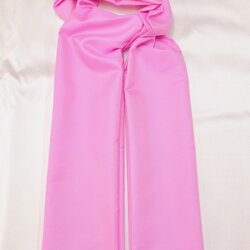 ผ้าคลุมไหล่ผ้าไหม ไหมแท้ ขนาด 60x200cm พื้นสีชมพู รหัส ZYB-051