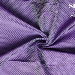 ผ้าไหมยกดอก ลายเม็ดพริกไทย สีพื้น ไหมแท้ สีม่วงดอกรัก (ราคาต่อหลา) รหัส B6-NY-SKU-36538