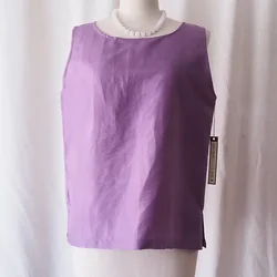 เสื้อผ้าไหมแขนกุด เฉดสีม่วงรหัส TOP-102826