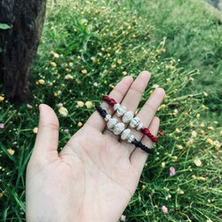 เครื่องประดับเงินแท้ กำไลเชือกเทียนประเกือม