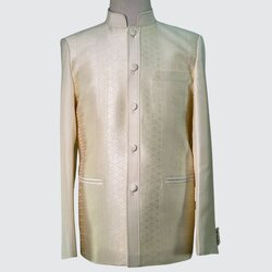 เสื้อสูทพระราชทาน แขนยาว ผ้าไหมยกดอกสุรินทร์ | ตัดเย็บตามรูปร่าง | เลือกสีผ้า ส่งไซส์ได้