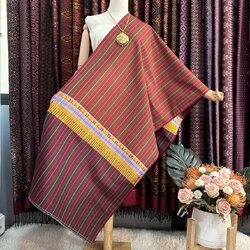 ผ้าขาวม้า ผ้าไหมแท้ ขนาด 60x200cm ขิดลายช้าง สีคละสี รหัส R4E-PS-081686