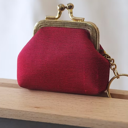 กระเป๋าสตางค์ ใส่เหรียญ ขนาด 7x7x2.5cm. สีแดง GL-CT-103481