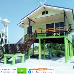 5-016 บ้านน็อคดาวน์หลังใหญ่ - ทรงจั่วมุกซ้อน