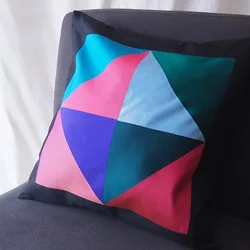 หมอนผ้าไหมพิมพ์ลาย ถอดปลอกได้ ขนาด 40x40ซม.คละสี รหัส GL-G-CT-102922