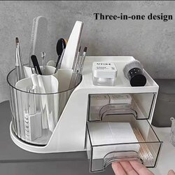 กล่องจัดเก็บอุปกรณ์ทำเล็บ กล่องใส่เครื่องประดับ ใส่เครื่องสำอาง จัดเก็บอเนกประสงค์